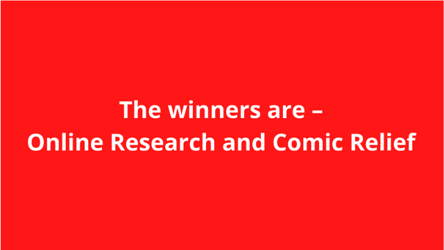 online-research-and-comic-relief-winner-announcement